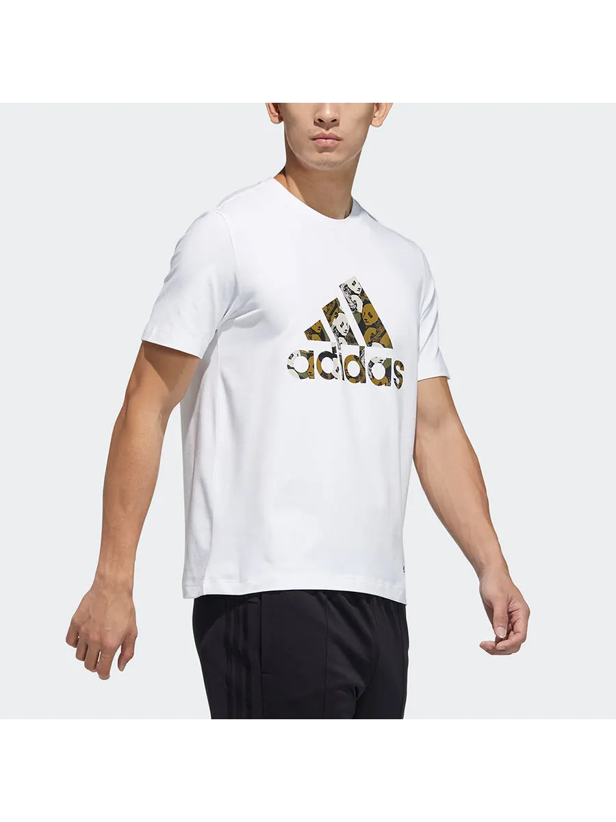 Футболка adidas China Tee M Panda Crew Neck Sports Short Sleeve White — изображение 5 из 5, белый