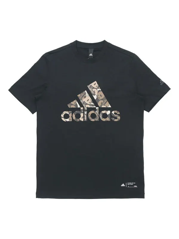 Футболка adidas China Tee M Panda Crew Neck Sports Short Sleeve Black — изображение 1 из 4, черный