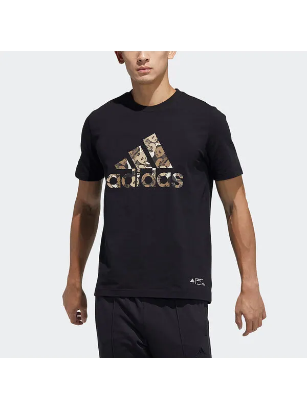 Футболка adidas China Tee M Panda Crew Neck Sports Short Sleeve Black — изображение 3 из 4, черный