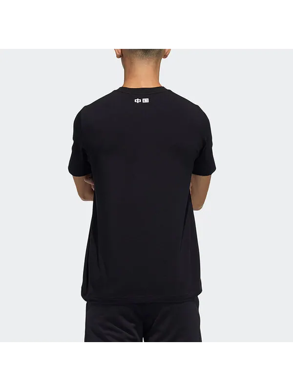Футболка adidas China Tee M Panda Crew Neck Sports Short Sleeve Black — изображение 4 из 4, черный
