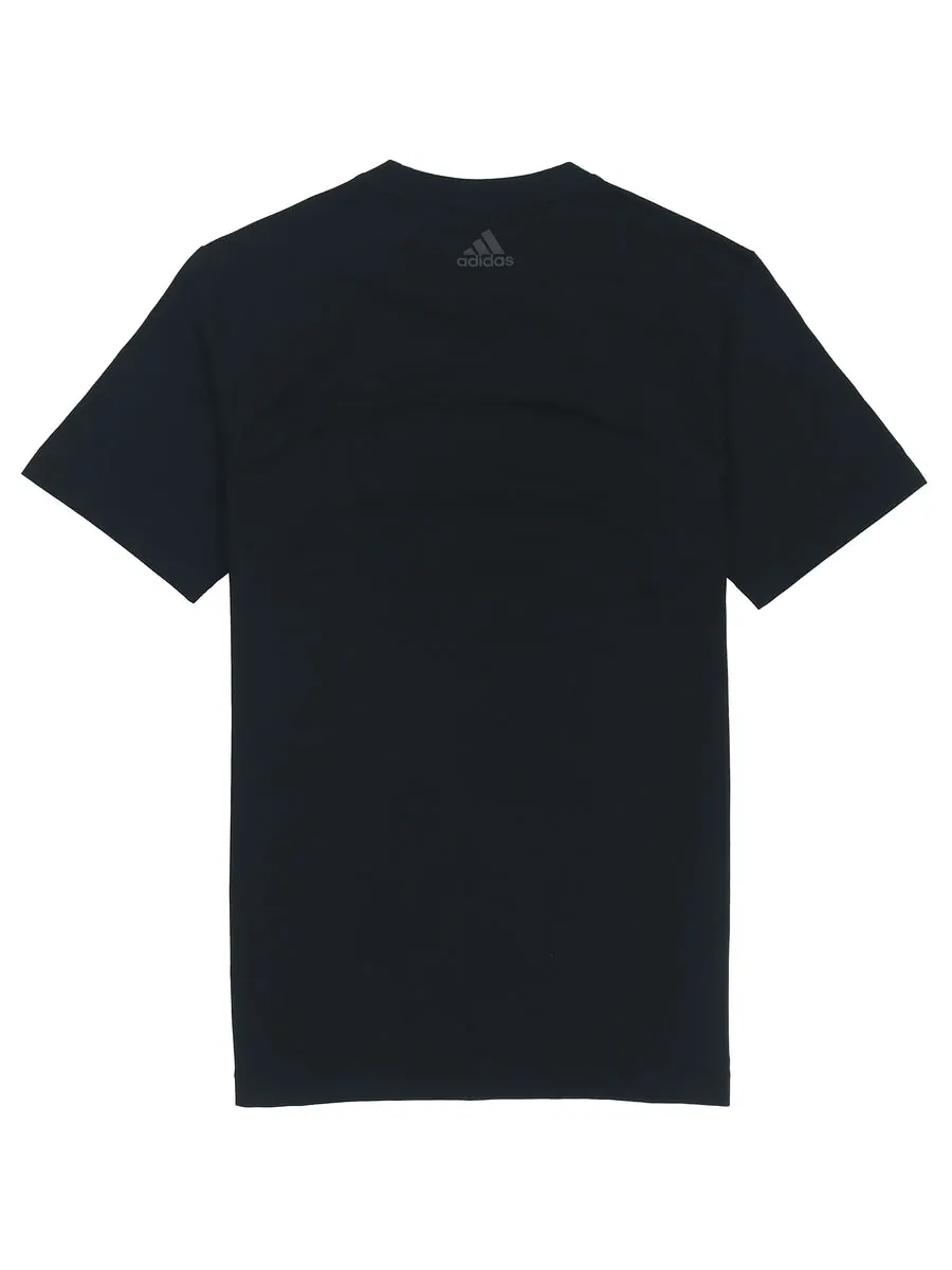 Футболка adidas China Tee Casual Sports Round Neck Short Sleeve Couple Style Black — изображение 2 из 6, черный
