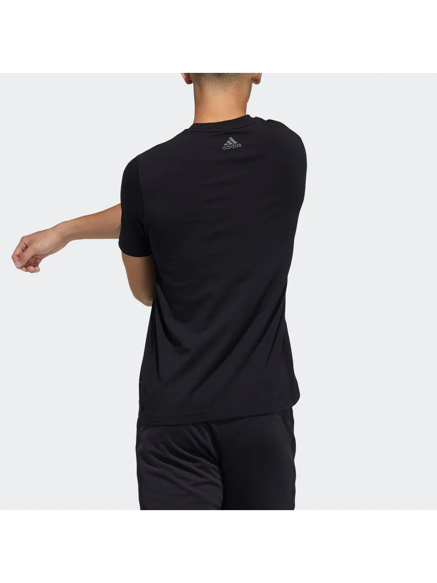 Футболка adidas China Tee Casual Sports Round Neck Short Sleeve Couple Style Black — изображение 6 из 6, черный