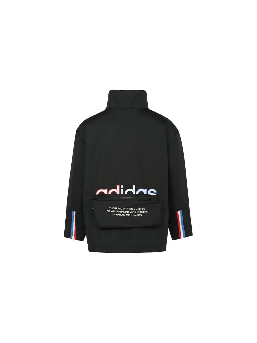 Куртка adidas Adicolor Jacket 'Black' — изображение 2 из 3, черный
