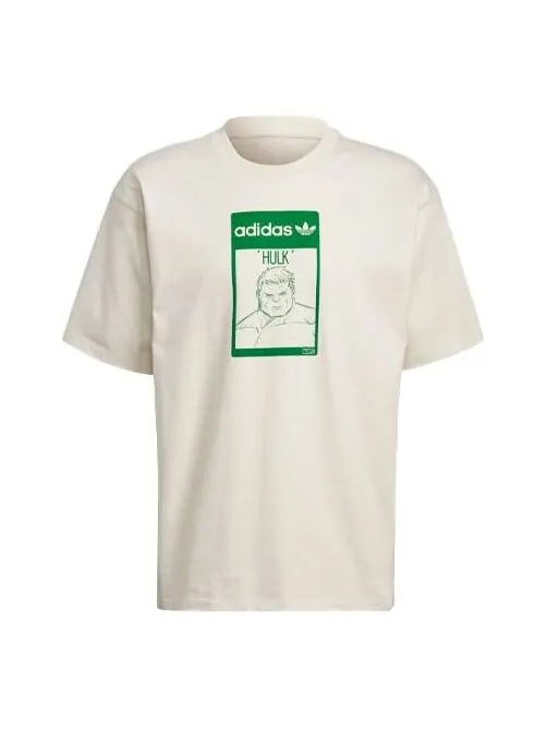 Футболка originals x marvel hulk унисекс Adidas — изображение 1 из 4, белый