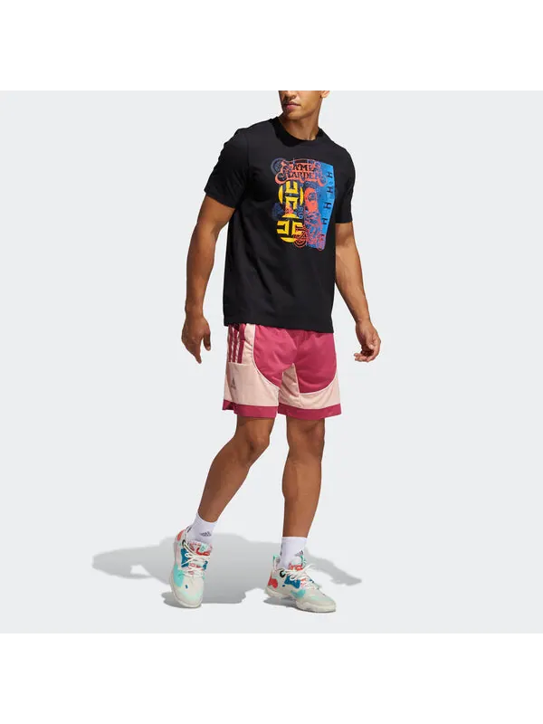 Футболка hdn avatar sc баскетбольные спортивные повседневные короткие рукава Adidas — изображение 2 из 4, черный