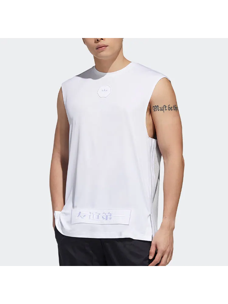 Спортивная майка Adidas originals MIC TANK BB — изображение 3 из 6, белый