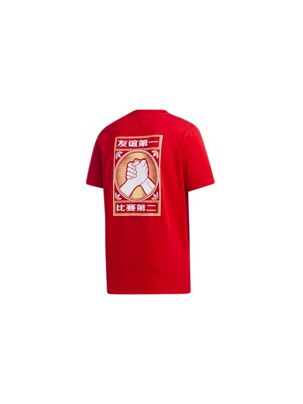 Футболка originals mic graphic t 1 sports short sleeve red Adidas — изображение 2 из 4, красный