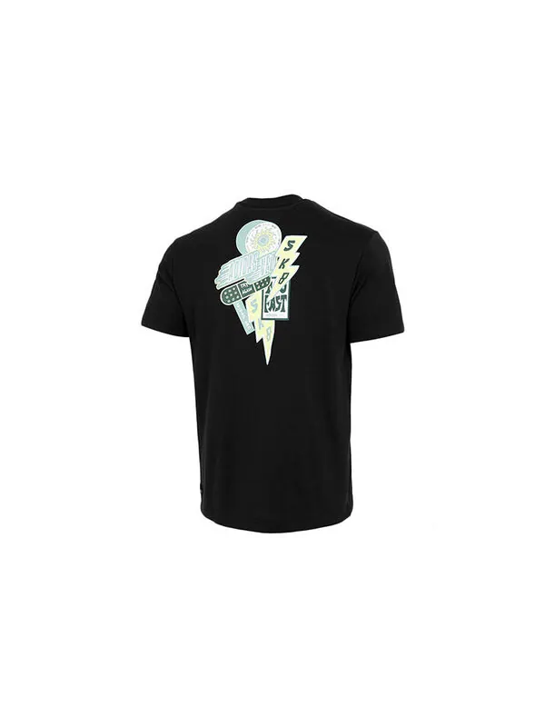 Футболка casual sports breathable round neck short sleeve black Adidas — изображение 2 из 4, черный