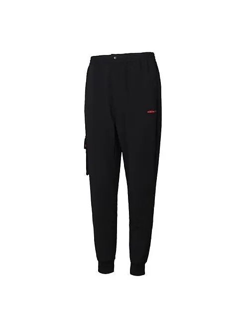 Спортивные штаны adidas neo Running Training Cozy Breathable Casual Woven Sports Pants Black — изображение 1 из 4, черный