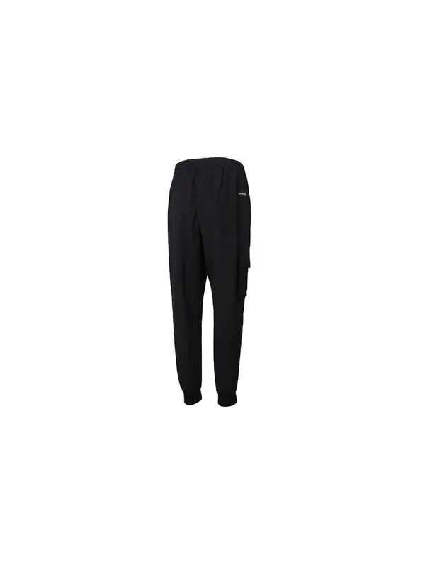 Спортивные штаны adidas neo Running Training Cozy Breathable Casual Woven Sports Pants Black — изображение 2 из 4, черный