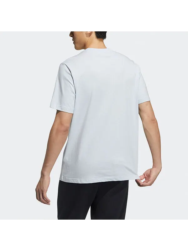 Футболка neo m ce grph tee 2 с принтом логотипа спортивная с коротким рукавом Adidas — изображение 3 из 4, синий