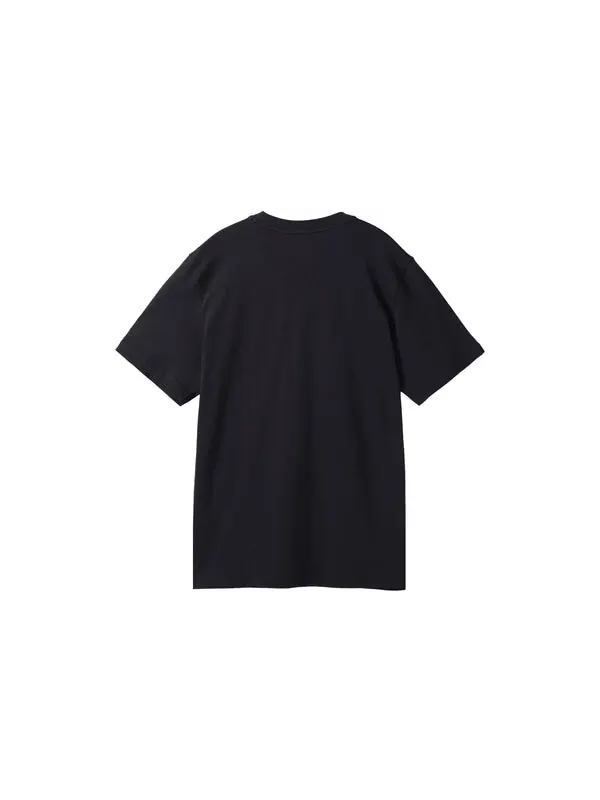 Футболка adidas neo M Ce Logo T1 Casual Sports Round Neck Training Short Sleeve Black — изображение 2 из 4, черный