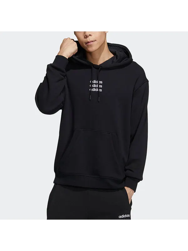 Толстовка neo m ce c+ sports printing logo black Adidas — изображение 4 из 4, черный