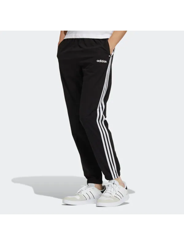 Спортивные штаны adidas neo M Ce 3s Wv Tp Side Stripe Casual Sports Bundle Feet Long Pants Black — изображение 3 из 4, черный