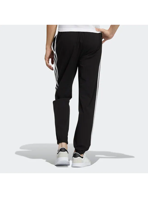 Спортивные штаны adidas neo M Ce 3s Wv Tp Side Stripe Casual Sports Bundle Feet Long Pants Black — изображение 4 из 4, черный