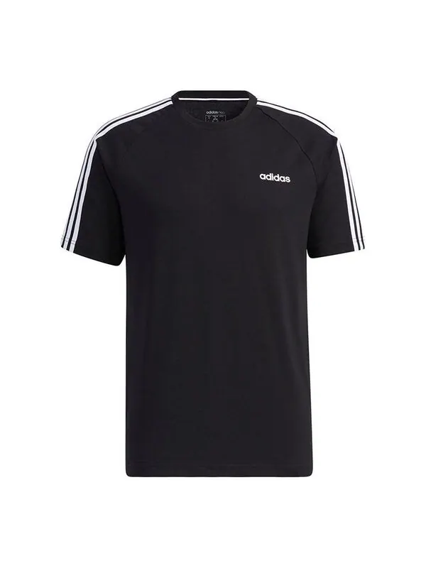 Футболка adidas neo M Ce 3s Tee Contrasting Colors Sports Round Neck Short Sleeve Black — изображение 1 из 4, мульти