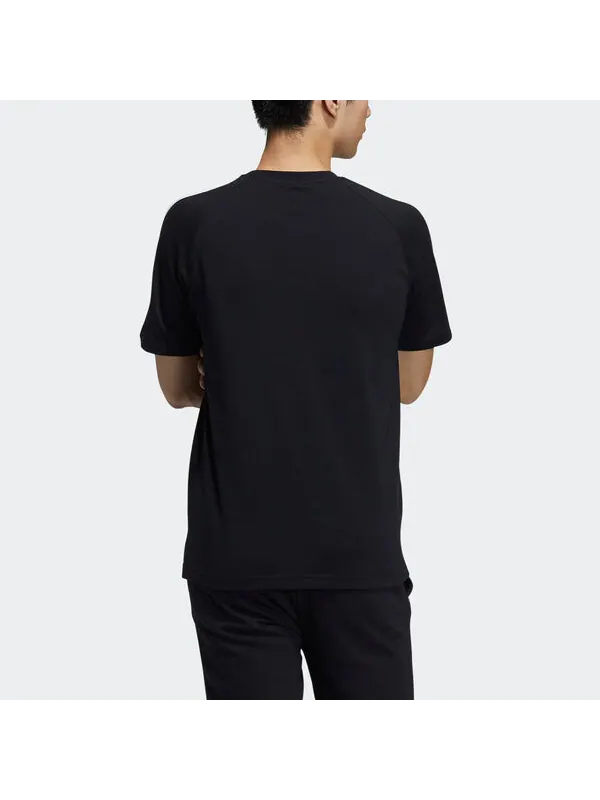 Футболка adidas neo M Ce 3s Tee Contrasting Colors Sports Round Neck Short Sleeve Black — изображение 3 из 4, мульти