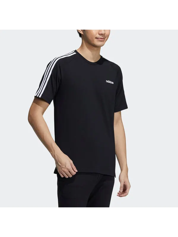 Футболка adidas neo M Ce 3s Tee Contrasting Colors Sports Round Neck Short Sleeve Black — изображение 4 из 4, мульти