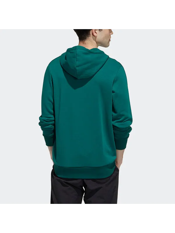 Толстовка neo casual sports hooded pullover green Adidas — изображение 3 из 4, зеленый