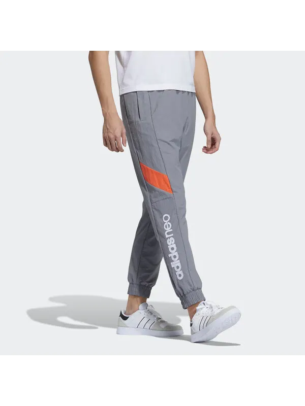 Спортивные штаны adidas neo M Cs Wvn Tp 2 Logo Woven Athletics Sports Pants light grey — изображение 4 из 4, светлый серый