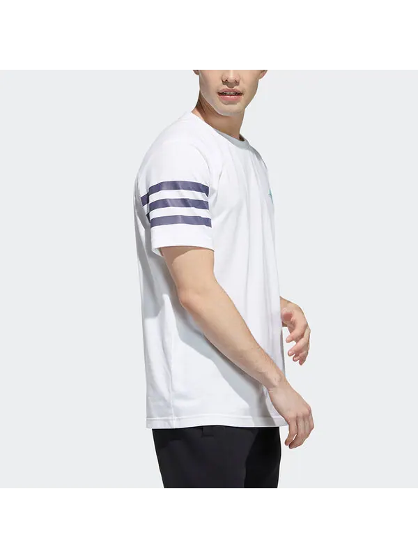 Футболка neo casual sports round neck short sleeve white Adidas — изображение 4 из 4, белый