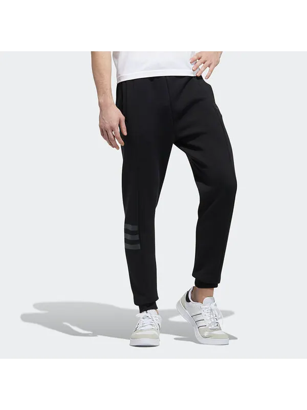 Спортивные штаны adidas neo M Cs Dk Tp Casual Sports Bundle Feet Long Pants Black — изображение 2 из 4, черный