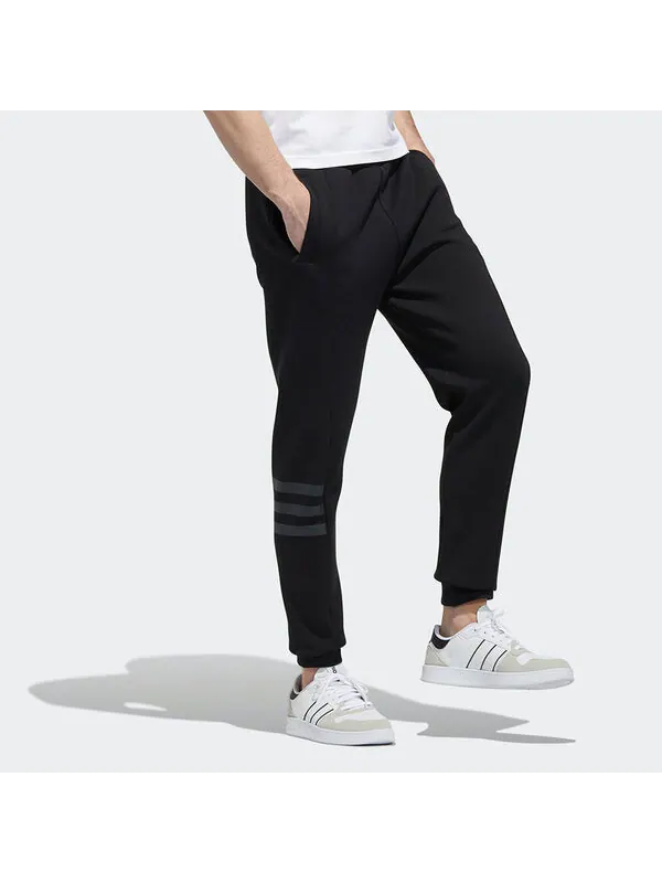 Спортивные штаны adidas neo M Cs Dk Tp Casual Sports Bundle Feet Long Pants Black — изображение 4 из 4, черный