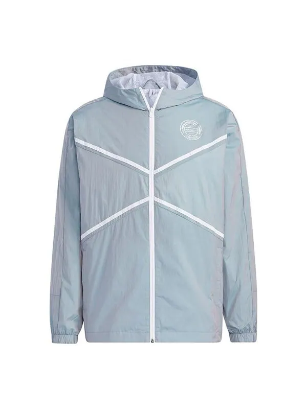 Куртка adidas neo M Hype Wb Q2 Casual Sports Hooded Jacket Blue — изображение 1 из 4, темный синий