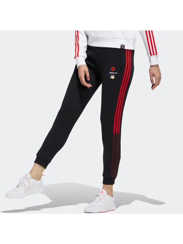 Штаны neo x cny ww спортивные штаны Adidas — изображение 2 из 4, черный/красный