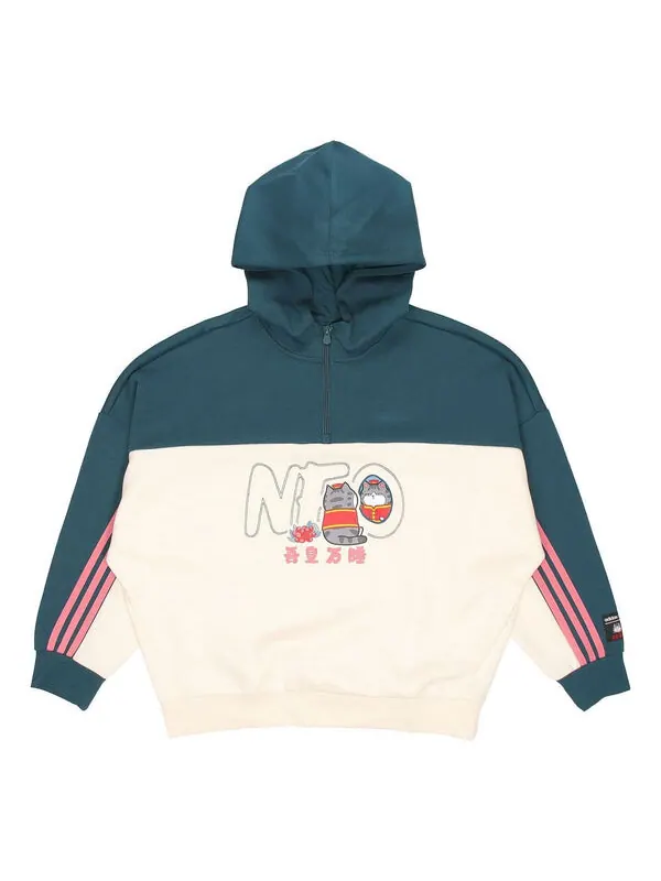 Толстовка neo x cny ww Толстовка Adidas — изображение 1 из 4, зеленый/белый