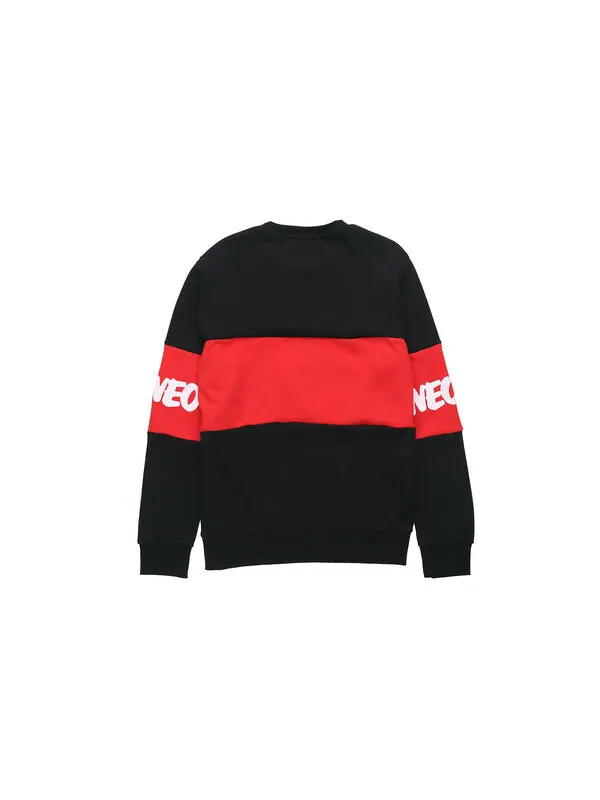 Толстовка adidas neo x Crossover M Cny Ww Swt Printing Sports Pullover New Year's Edition Round — изображение 2 из 4, черный