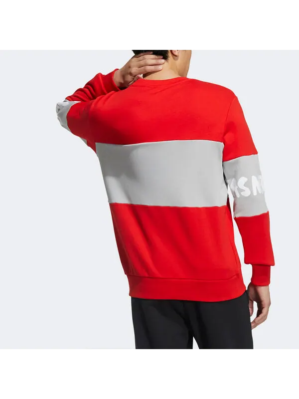 Толстовка adidas neo x Crossover M Cny Ww Swt Printing Sports Pullover New Year's Edition Round — изображение 4 из 4, красный