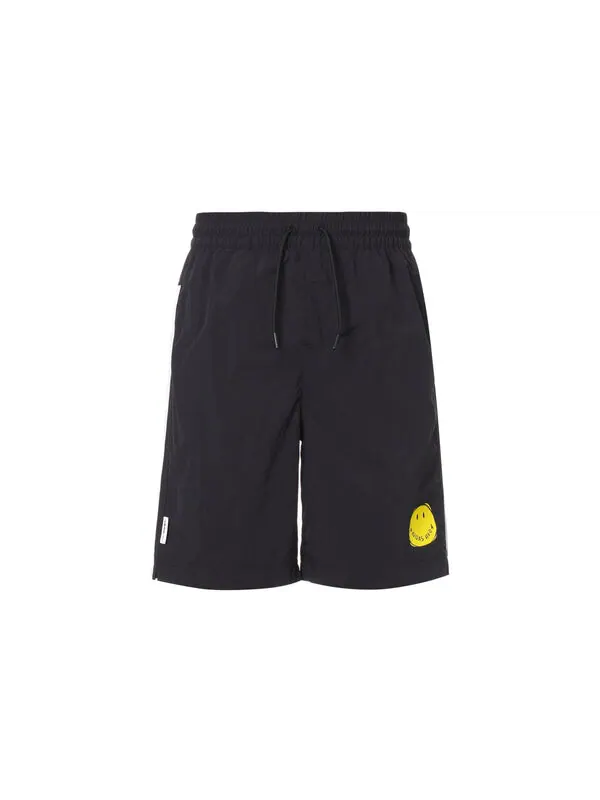 Шорты neo m smly шорты улыбающееся лицо печать полоса спорт Adidas — изображение 2 из 4, черный