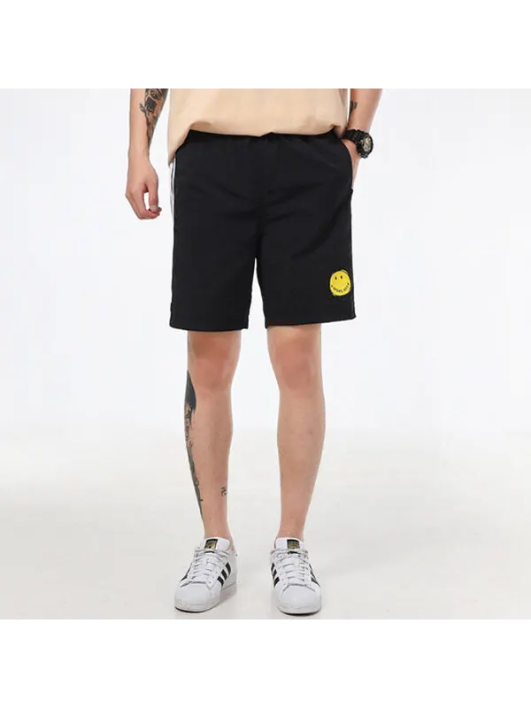 Шорты neo m smly шорты улыбающееся лицо печать полоса спорт Adidas — изображение 4 из 4, черный