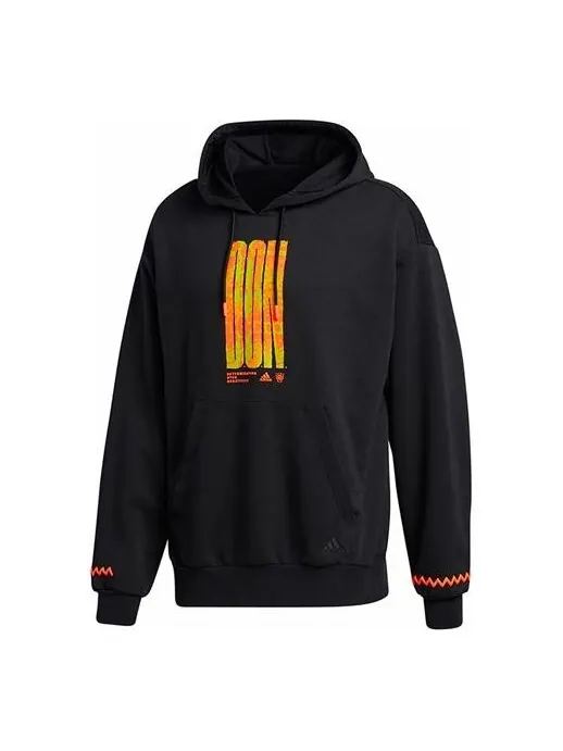 Толстовка adidas DM PO Basketball Sports Pullover Black — изображение 1 из 4, черный