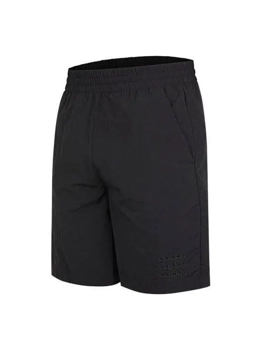 Шорты neo side большой логотип athleisure casual спортивные шорты Adidas — изображение 1 из 4, черный