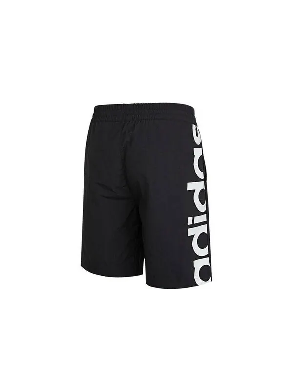 Шорты neo side большой логотип athleisure casual спортивные шорты Adidas — изображение 2 из 4, черный