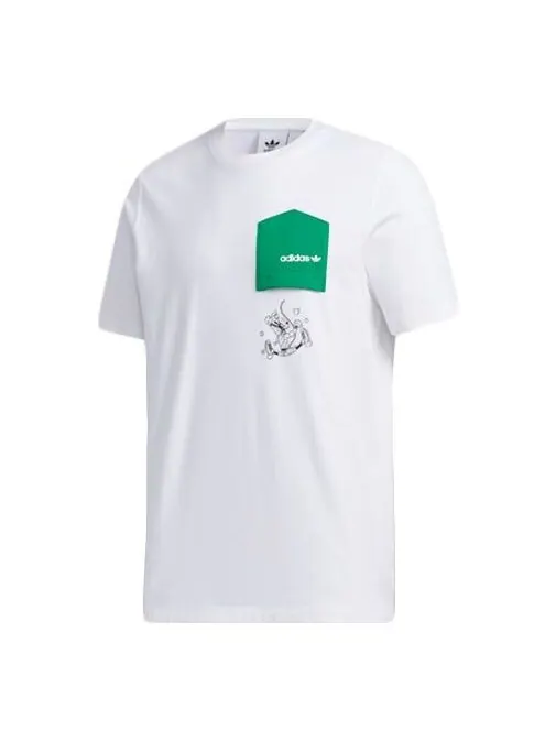 Футболка adidas x Disney Goofy T1 Crossover Pocket Short Sleeve White — изображение 1 из 4, белый