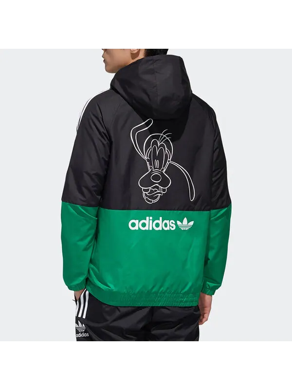 Куртка оригинальная x goofy wb disney толстовка с капюшоном куртка для мужчин зеленая Adidas — изображение 4 из 4
