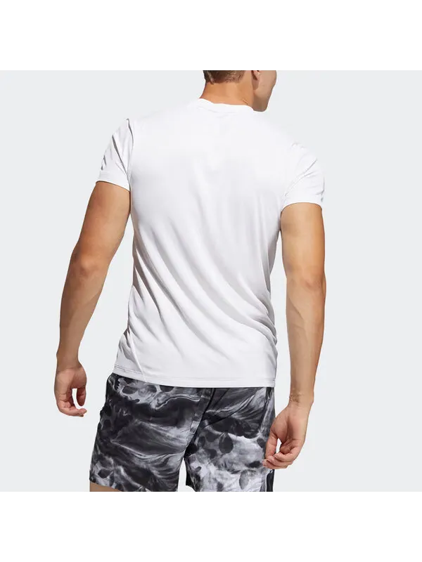Футболка hrdy 3s футболка тренировочная спортивная с коротким рукавом белая Adidas — изображение 3 из 4, белый