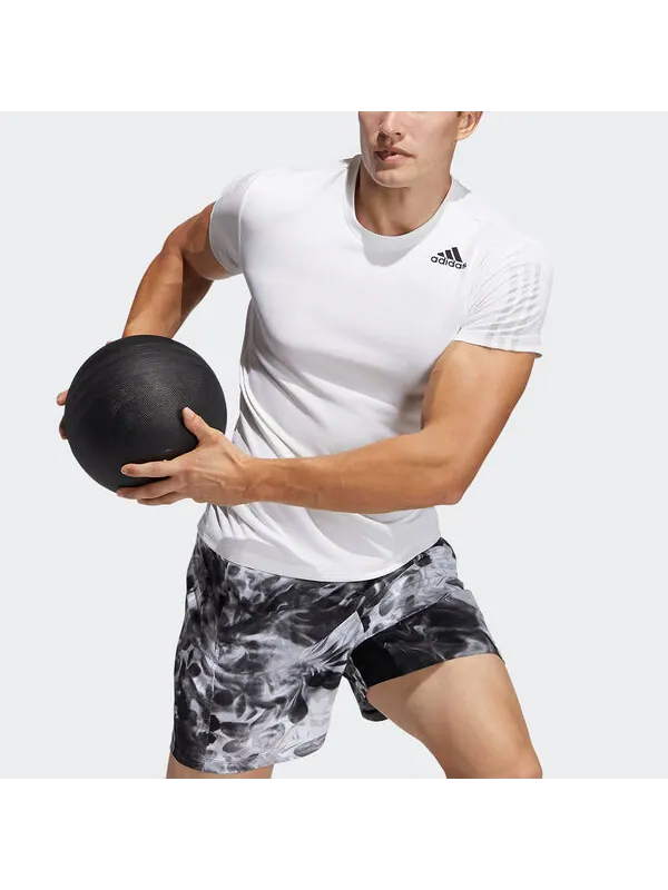 Футболка hrdy 3s футболка тренировочная спортивная с коротким рукавом белая Adidas — изображение 4 из 4, белый