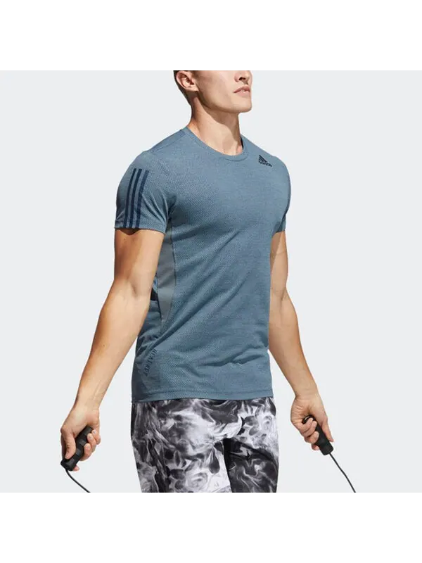 Футболка hrdy 3s футболка спортивная бег короткий рукав Adidas — изображение 4 из 4, синий