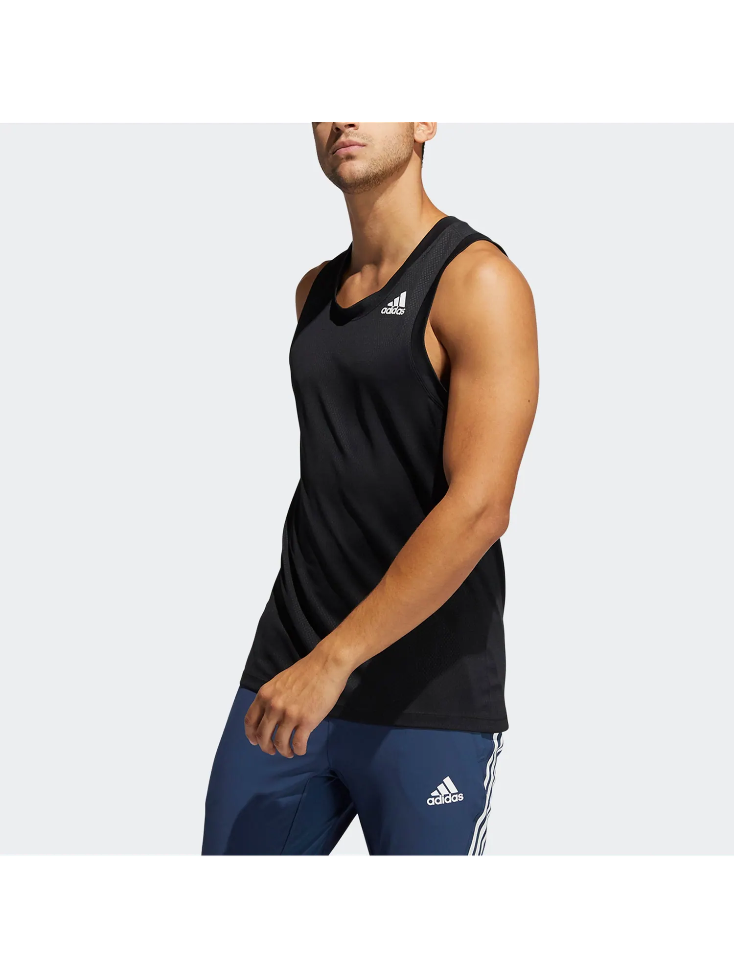 Жилет adidas Hrdy 3s Tnk Casual Sports Breathable Vest Black — изображение 2 из 4, черный