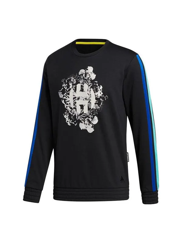 Толстовка adidas Harden Fleece Crew Sweatshirt Black — изображение 1 из 4, черный