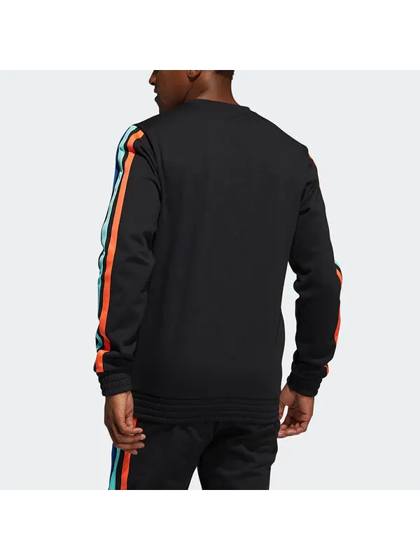 Толстовка adidas Harden Fleece Crew Sweatshirt Black — изображение 4 из 4, черный