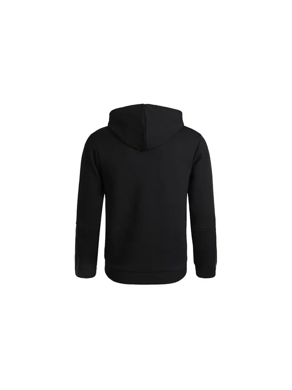 Куртка doubleknit cut 3-stripes full-zip hoodie 'black' Adidas — изображение 2 из 4, черный