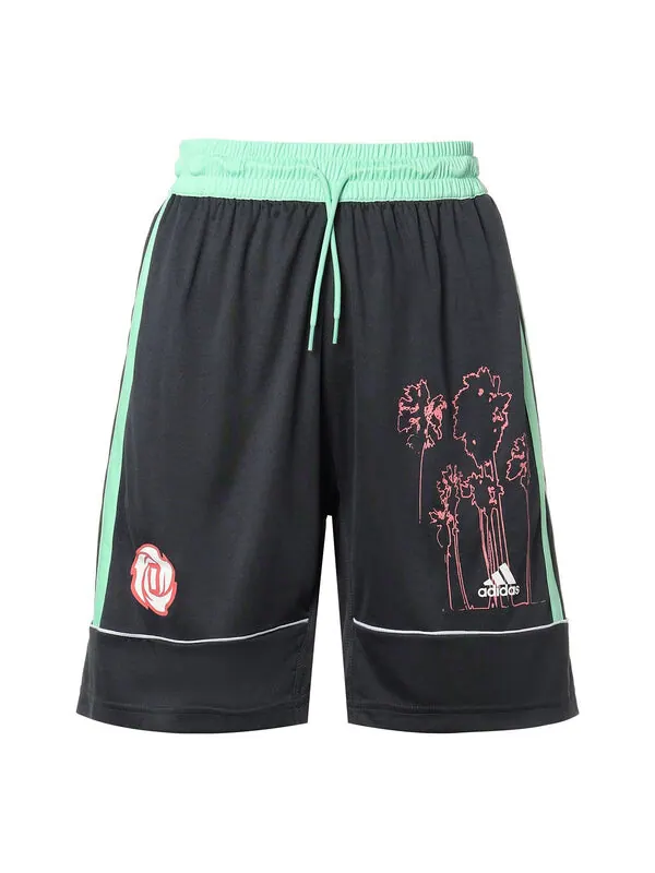 Шорты bw rose short contrasting colors basketball sports shorts black Adidas — изображение 1 из 4, черный