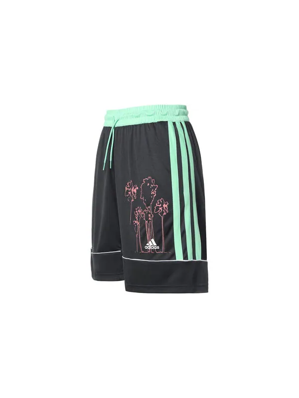 Шорты bw rose short contrasting colors basketball sports shorts black Adidas — изображение 2 из 4, черный