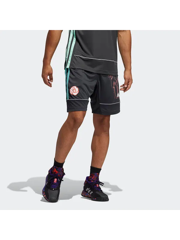 Шорты bw rose short contrasting colors basketball sports shorts black Adidas — изображение 4 из 4, черный