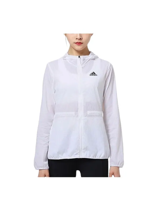 Куртка дышащая легкая куртка Adidas — изображение 2 из 3, белый